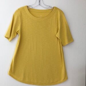 J. Jill Pima elbow tee S